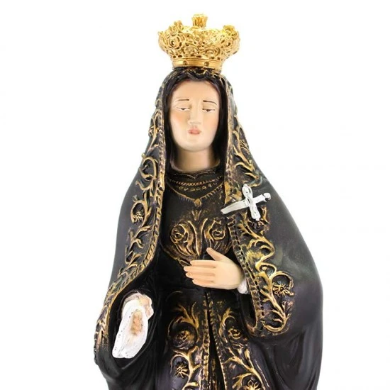 Statua Madonna Addolorata In Resina Colorata 50 Cm - immagine 2
