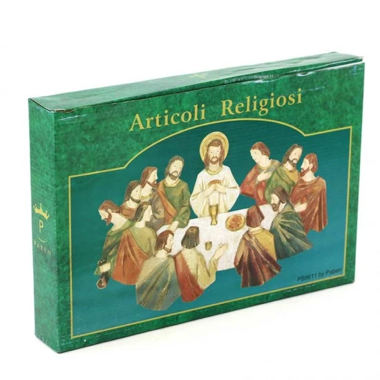 Placca Ultima Cena In Resina Da Appendere 32x21 Cm - immagine 5