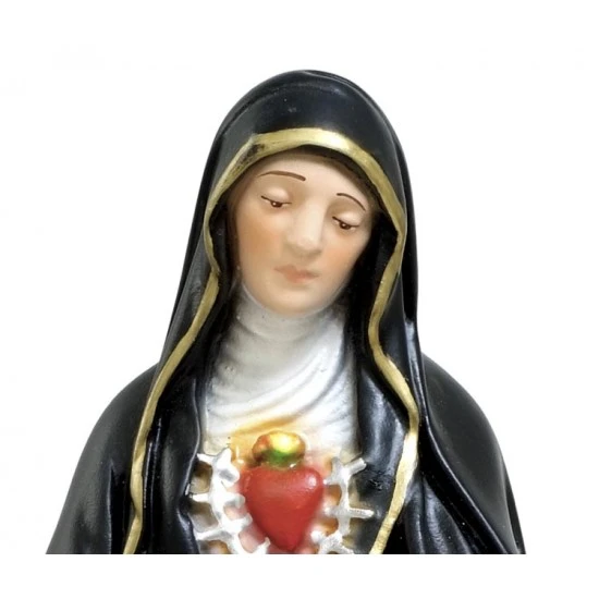 Statua Madonna Addolorata In Resina 30 Cm - immagine 2