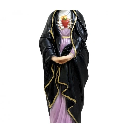 Statua Madonna Addolorata In Resina 30 Cm - immagine 3