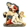 Statua Madonna Della Pietà In Resina Colorata 18 Cm