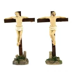 Statuine Dei Due Ladroni Sulla Croce 9 Cm