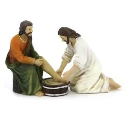 Scena Vita Di Gesù Lavanda Dei Piedi 9 Cm