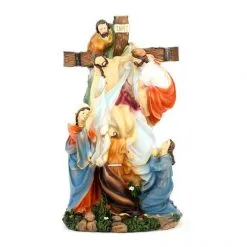 Statua Rimozione Di Gesù Dalla Croce 30 Cm