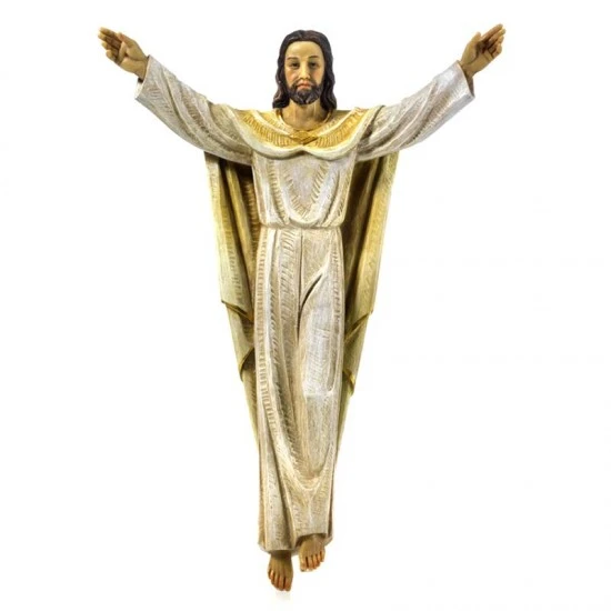 Statua Gesù Risorto Da Appendere In Resina 30,8 Cm