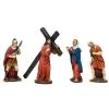Scena La Salita Al Calvario Di Gesù In Resina 16 Cm
