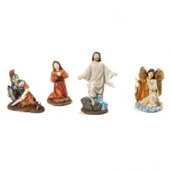 Scena Resurrezione Di Gesù In Resina Colorata 9,5 Cm