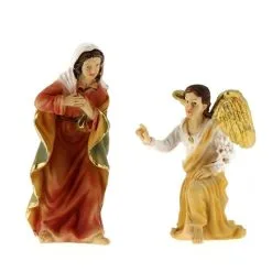 Scena Annunciazione Dell'Angelo A Maria 9 Cm