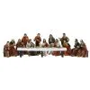 Ultima Cena Statue In Resina Colorata 9 Cm