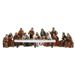 Ultima Cena Statue In Resina Colorata 9 Cm