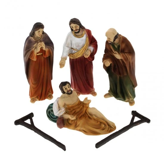 Scena Miracolo Di Gesù Guarigione Del Paralitico 9 Cm - immagine 2
