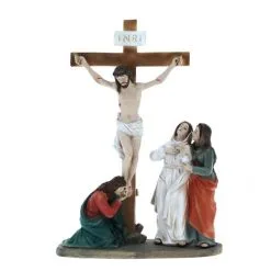 Scena Crocifissione Di Gesù Resina 23,7 Cm