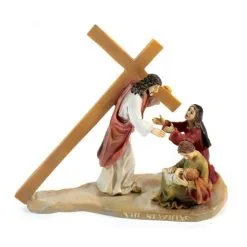 Statue Via Crucis In Resina 8-10 Cm 14 Pz