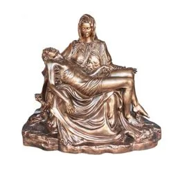 Statua Della Pietà In Vetroresina Bronzata 130 Cm