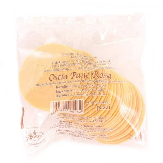 Ostia Pane Rossa 20 Pezzi Diametro 74 Mm - immagine 3