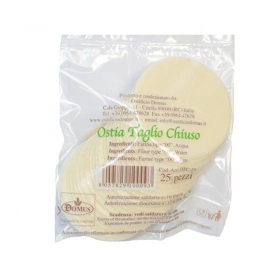 Ostia Taglio Chiuso Conf 25 Pz Diametro 7,4 Cm - immagine 2