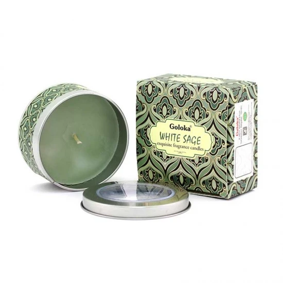 Candela Profumata Goloka Salvia Bianca 70 G