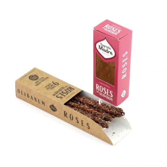 Bastoncini Incenso Rosa E Olibano Sagrada Madre 9 Pz - immagine 2