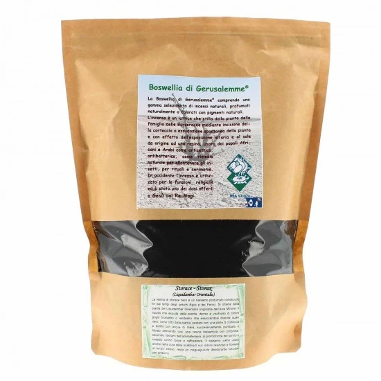 Incenso In Resina Naturale Storace Nero 500 G - immagine 2