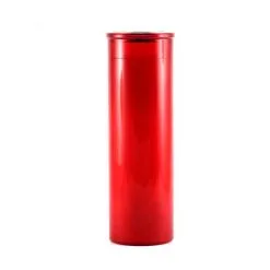 Cerone Liturgico Plastica Rossa 22 Cm Diam 7 Cm