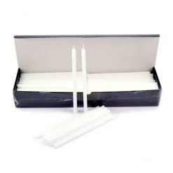 Candelina Cera Bianca 20x1 Cm (Confezione 120 Pz)