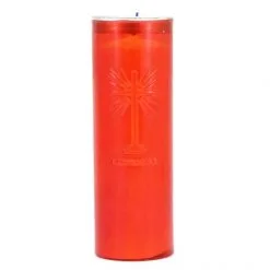 Cerone Liturgico Plastica Rossa 7x20 Cm
