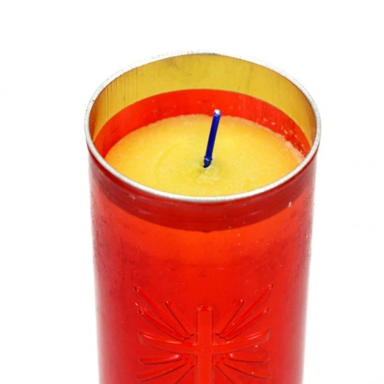 Cerone Liturgico Plastica Rossa 7x20 Cm - immagine 2