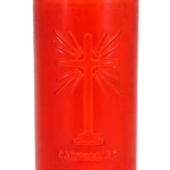 Cerone Liturgico Plastica Rossa 7x20 Cm - immagine 3