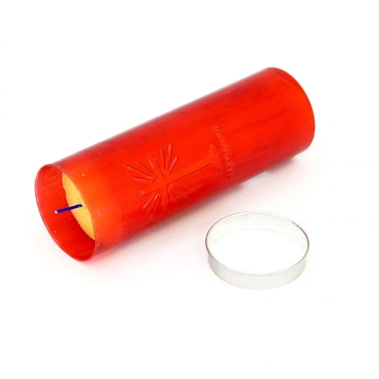 Cerone Liturgico Plastica Rossa 7x20 Cm - immagine 6