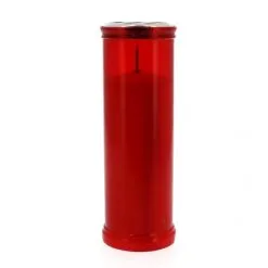 Cerone Liturgico Bianco Plastica Rossa 19 Cm Diametro 6,5 Cm