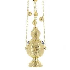 Turibolo Stile Ortodosso Con Smalti 9,5x23 Cm