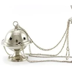 Turibolo Piccolo Argentato 9,5 Cm Diametro 7,5 Cm