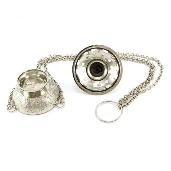 Turibolo Fiorato Argentato 8,5 Cm Diametro 8,5 Cm - immagine 3