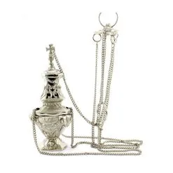 Turibolo Gotico Argentato 30 Cm Diametro 12,5 Cm