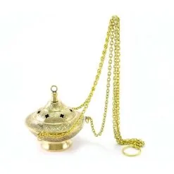 Turibolo Croci Metallo Dorato 12 Cm Diametro 10 Cm