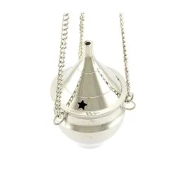 Turibolo Conico Argentato 8 Cm Diametro 5 Cm