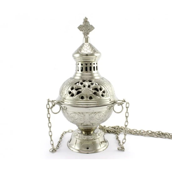 Turibolo Medio Argentato 25 Cm Diametro 14 Cm - immagine 2