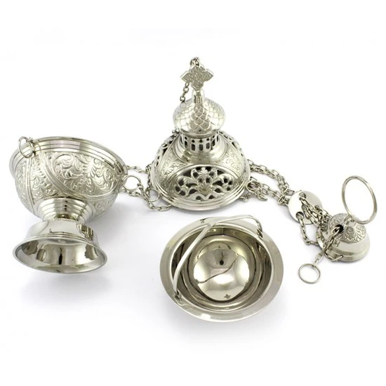 Turibolo Medio Argentato 25 Cm Diametro 14 Cm - immagine 4