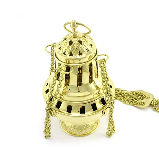 Turibolo Grande Metallo Dorato 22 Cm - immagine 3