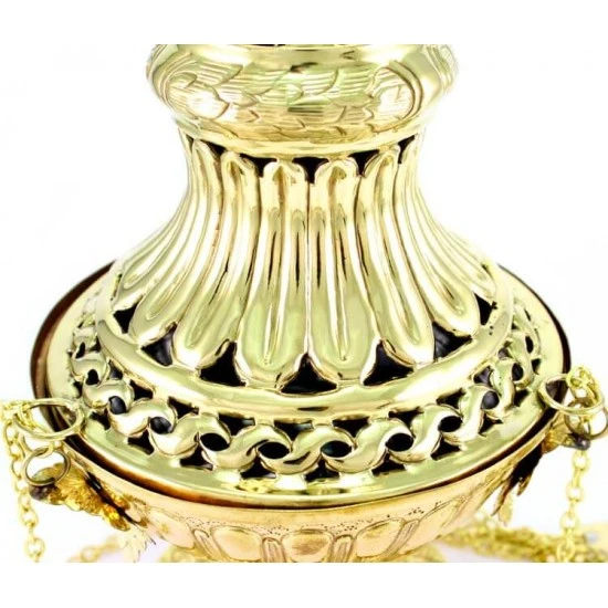Turibolo Grande Metallo Dorato 30 Cm - immagine 4