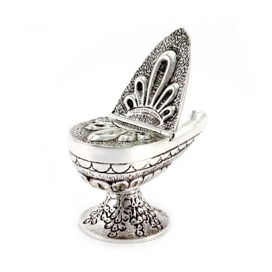 Turibolo E Navetta Cesellato Con Decoro Cerchi 28 Cm - immagine 5