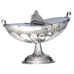 Navetta Fresoni Per Turibolo Argento 800° 14 Cm