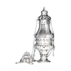 Turibolo In Argento 800°° Modello Fresoni 25 Cm