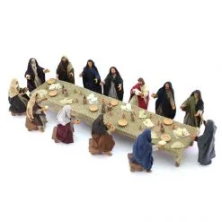 Ultima Cena Statue In Terracotta Vestita 13 Cm