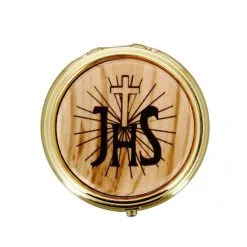 Teca Porta Ostie Placca Olivo JHS Diametro 5 Cm