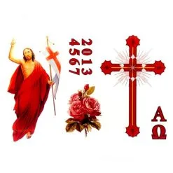 Adesivo Cero Pasquale Gesù Risorto Classico