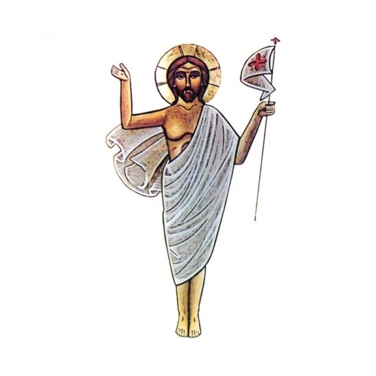 Adesivo Cero Pasquale Con Gesù Risorto Bizantino - immagine 2