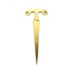 Stiletto In Metallo Dorato 17 Cm