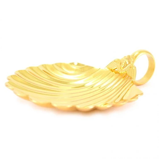 Servizio Da Battesimo Solenne In Ottone Piatto 29,5x20 Cm - immagine 6