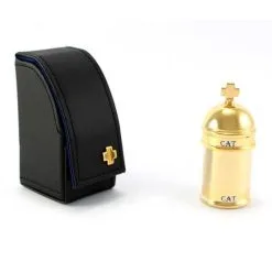 Vasetto Olio Catecumeni Con Astuccio Nero 8x3,5 Cm